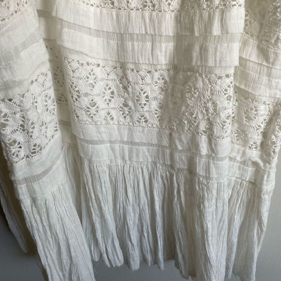 Revolve Free People Shailee White Crochet Mini Dress - Picture 13 of 16